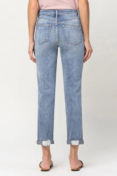 Skeeter Vervet Distressed Stretch Boyfriend Jeans