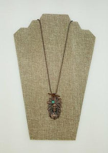 Gregory Copper Indian Chief Necklace