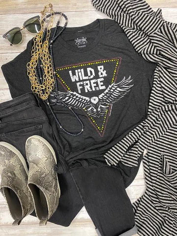 Parmelee Wild & Free Black Tee