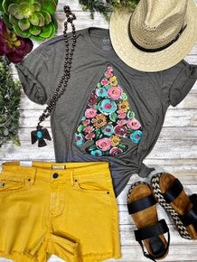 Clara Floral Arrowhead Tee