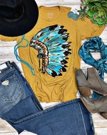 Helen Mustard Feather Tee