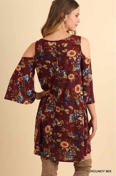 Peyton Floral Cold Shoulder Dress