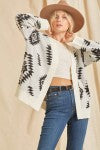 Nevaeh Ivory & Black Cardigan